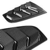 For 2003 - 2008 Nissan 350Z ABS Side Window Louvers Scoop Sun Shade Covers Vent -Carbon Fiber Look