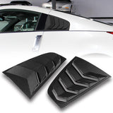 For 2003 - 2008 Nissan 350Z ABS Side Window Louvers Scoop Sun Shade Covers Vent -Carbon Fiber Look