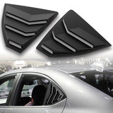 For 2022 - 2026 Subaru WRX 4-DR/Sedan ABS Side Window Louvers Scoop Sun Shade Covers Vent -Black