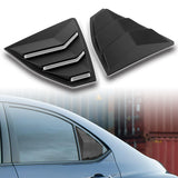 For 2022 - 2026 Subaru WRX 4-DR/Sedan ABS Side Window Louvers Scoop Sun Shade Covers Vent -Black