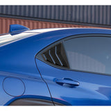 For 2022 - 2026 Subaru WRX 4-DR/Sedan ABS Side Window Louvers Scoop Sun Shade Covers Vent -Carbon Fiber Look