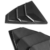 For 2022 - 2026 Subaru WRX 4-DR/Sedan ABS Side Window Louvers Scoop Sun Shade Covers Vent -Carbon Fiber Look