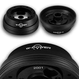 W-Power Short Hub Steering Wheel Adapter 6-Bolt - Fits Chevrolet Corvette Cobalt Silverado, GMC Sierra, Cadillac CTS - Black