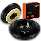 W-Power Short Hub Steering Wheel Adapter 6-Bolt - Fits Toyota Celica / Land Cruiser, Lexus IS300 / IS250 / IS-F / GS300 / GS350 -Black