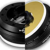 W-Power Short Hub Steering Wheel Adapter 6-Bolt  - Fits Honda Civic / Accord / S2000 / Prelude, Acura RSX / TL -Black