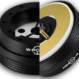 W-Power Short Hub Steering Wheel Adapter 6-Bolt  - Fits Nissan Altima / Maxima / Sentra / 240SX -Black