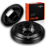 W-Power Short Hub Steering Wheel Adapter 6-Bolt  - Fits Audi A3 / A4 / A6 / A8, Volkswagen Beetle / Golf / Passat, Porsche Cayman / Boxster -Black