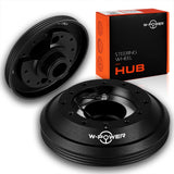 W-Power Short Hub Steering Wheel Adapter 6-Bolt  - Fits 2001-2006 BMW 3-Series (E46), M3 & Z4 / 2002-2006 Mini Cooper - Black