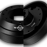 W-Power Short Hub Steering Wheel Adapter 6-Bolt  - Fits Infiniti G35 / G37, Nissan Frontier / 350Z / 370Z / Altima / Versa -Black