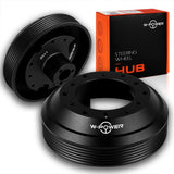 W-Power Short Hub Steering Wheel Adapter 6-Bolt  - Fits Infiniti G35 / G37, Nissan Frontier / 350Z / 370Z / Altima / Versa -Black