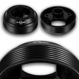 W-Power Short Hub Steering Wheel Adapter 6-Bolt  - Fits Audi A4 / S4 / RS4, Volkswagen Golf , Porsche Cayenne / Boxster / Macan -Black