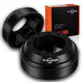 W-Power Short Hub Steering Wheel Adapter 6-Bolt  - Fits Audi A4 / S4 / RS4, Volkswagen Golf , Porsche Cayenne / Boxster / Macan -Black