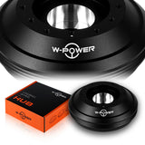 W-Power Short Hub Steering Wheel Adapter 6-Bolt - Fits Ford Mustang / Focus / Fiesta / Mazda 3 -Black