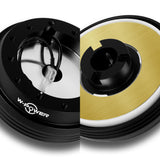 W-Power Short Hub Steering Wheel Adapter 6-Bolt - Fits Mitsubishi Mirage / Lancer, Subaru WRX -Black
