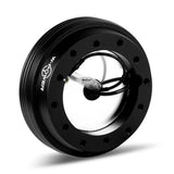 W-Power Short Hub Steering Wheel Adapter 6-Bolt - Fits Mitsubishi Mirage / Lancer, Subaru WRX -Black