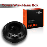 W-Power Short Hub Steering Wheel Adapter 6-Bolt - Fits 2003-2008 Mitsubishi Evolution EVO -Black