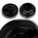W-Power Short Hub Steering Wheel Adapter 6-Bolt - Fits 2003-2008 Mitsubishi Evolution EVO -Black