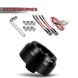 W-Power Short Hub Steering Wheel Adapter 6-Bolt - Fits Scion FR-S / Subaru BRZ / Toyota 86 -Black