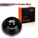 W-Power Short Hub Steering Wheel Adapter 6-Bolt - Fits Honda Accord / Civic / S2000, Acura TSX -Black