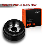 W-Power Short Hub Steering Wheel Adapter 6-Bolt  - Fits Volkswagen Golf / Jetta / Passat -Black