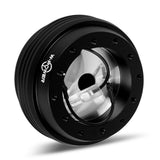 W-Power Short Hub Steering Wheel Adapter 6-Bolt - Fits Honda Accord / Civic / Prelude, Acura Integra -Black