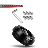 W-Power Short Hub Steering Wheel Adapter 6-Bolt - Fits Honda Accord / Civic / Prelude, Acura Integra -Black
