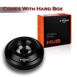 W-Power Short Hub Steering Wheel Adapter 6-Bolt - Fits 1975-1995 Mercedes-Benz W123 W201 W126 -Black