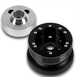 Fits Chevrolet, GMC, Jeep, Pontiac 5 & 6-Hole Steering Wheel Hub Adapter Kit -Black