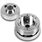 Fits GM, Chevy, Buick, GMC, and Flaming River Columns 5 & 6-Hole Steering Wheel Hub Adapter Kit -Chrome