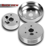 Fits GM, Chevy, Buick, GMC, and Flaming River Columns 5 & 6-Hole Steering Wheel Hub Adapter Kit -Chrome