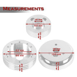 Fits GM, Chevy, Buick, GMC, and Flaming River Columns 5 & 6-Hole Steering Wheel Hub Adapter Kit -Chrome