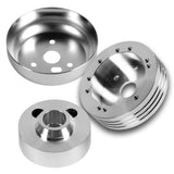 Fits GM, Chevy, Buick, GMC, and Flaming River Columns 5 & 6-Hole Steering Wheel Hub Adapter Kit -Chrome