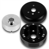 Fits 1960-1968 Chevrolet / GMC Truck Model 5 & 6-Hole Steering Wheel Hub Adapter Kit -Black