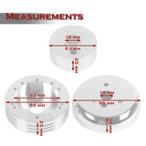 Fits 1960-1968 Chevrolet / GMC Truck Model 5 & 6-Hole Steering Wheel Hub Adapter Kit -Chrome