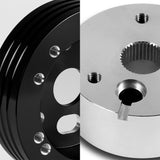 Fits 1970-1975 Chevrolet / GMC Vans 5 & 6-Hole Steering Wheel Hub Adapter Kit -Black