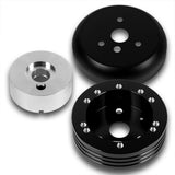 Fits 1970-1975 Chevrolet / GMC Vans 5 & 6-Hole Steering Wheel Hub Adapter Kit -Black