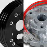 Fits 1978-1991 Ford F-150 F-250 F-350 Truck 5 & 6-Hole Steering Wheel Hub Adapter Kit -Black