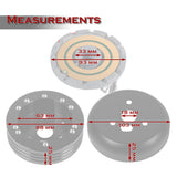 Fits 1978-1991 Ford F-150 F-250 F-350 Truck 5 & 6-Hole Steering Wheel Hub Adapter Kit -Black