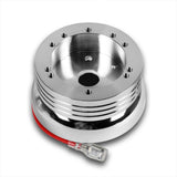Fits 1978-1991 Ford F-150 F-250 F-350 Truck 5 & 6-Hole Steering Wheel Hub Adapter Kit -Chrome