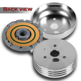Fits 1978-1991 Ford F-150 F-250 F-350 Truck 5 & 6-Hole Steering Wheel Hub Adapter Kit -Chrome