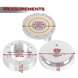 Fits 1978-1991 Ford F-150 F-250 F-350 Truck 5 & 6-Hole Steering Wheel Hub Adapter Kit -Chrome
