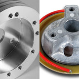 Fits 1970-1977 Ford F-150 F-250 F-350 Truck 5 & 6-Hole Steering Wheel Hub Adapter Kit -Chrome