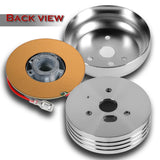 Fits 1970-1977 Ford F-150 F-250 F-350 Truck 5 & 6-Hole Steering Wheel Hub Adapter Kit -Chrome