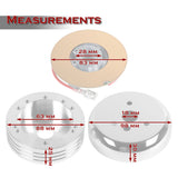 Fits 1970-1977 Ford F-150 F-250 F-350 Truck 5 & 6-Hole Steering Wheel Hub Adapter Kit -Chrome