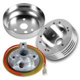 Fits 1970-1977 Ford F-150 F-250 F-350 Truck 5 & 6-Hole Steering Wheel Hub Adapter Kit -Chrome