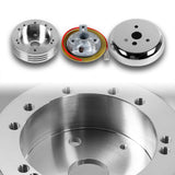 Fits 1970-1977 Ford F-150 F-250 F-350 Truck 5 & 6-Hole Steering Wheel Hub Adapter Kit -Chrome