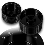 3/4" Keyway Marine Boat Steering Wheel Hub Adapter Kit - Fits Grant 5 & 6-Hole Wheels -Black