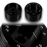 3/4" Keyway Marine Boat Steering Wheel Hub Adapter Kit - Fits Grant 5 & 6-Hole Wheels -Black