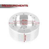 3/4" Keyway Marine Boat Steering Wheel Hub Adapter Kit - Fits Grant 5 & 6-Hole Wheels -Chrome