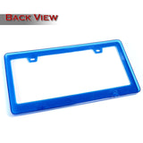 1PC Blue Diamond Cut Style License Plate Frame Covers – Front & Rear